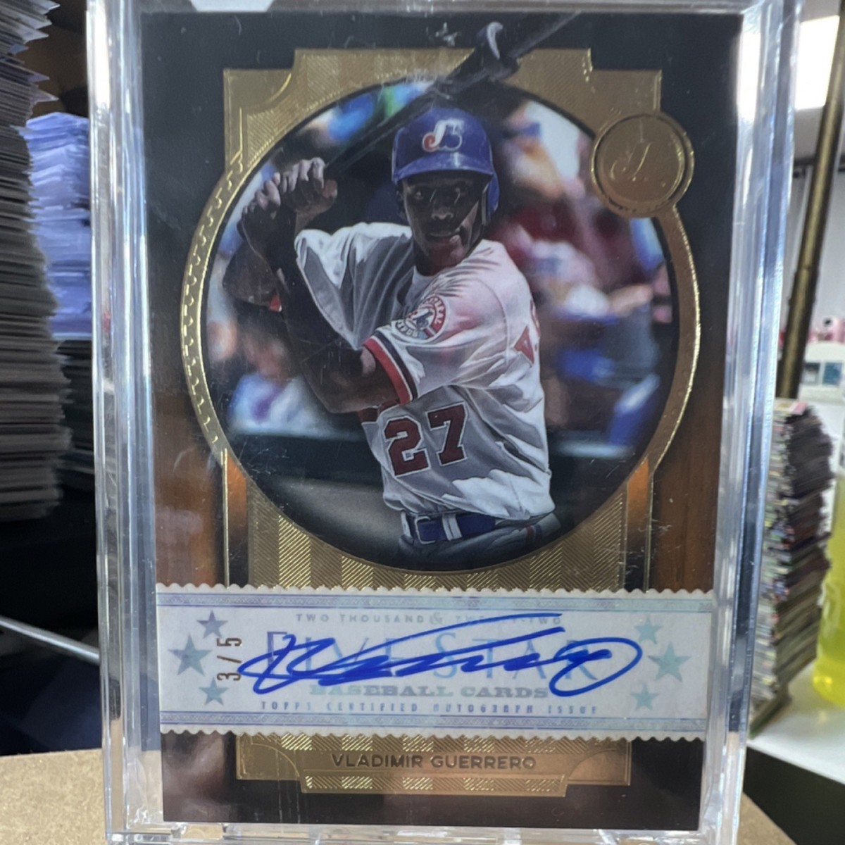Topps 2022 Five Star Vladimir Guerrero Montreal Expos Auto #FSA-VG