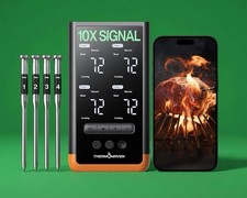 ThermoMaven G4 Wireless Meat Thermometer  Smart App Control  Grill BBQ Smoker
