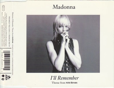 Madonna - I'll Remember Theme From With Honors - Used CD - B7269z