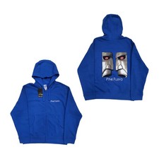 Men's Pink Floyd Metal Heads Close Up (Back Print) Zippered Hooded Sweatshirt