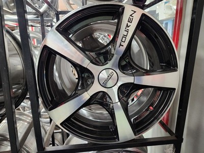(SET OF 4) TOUREN TR9.  16X7  5X127  42MM.  GLOSS BLACK/MACINED.