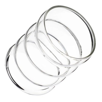 Glas Wasserbecher Trinkbecher Joghurtschale Isolierte Kaffeetasse Aus