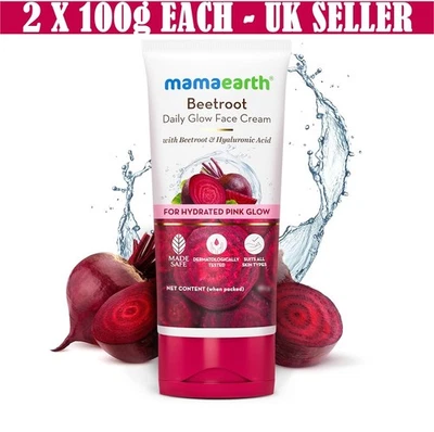 2 x 100g Mamaearth Beetroot Gentle Daily use Face wash with Hyaluronic Acid UK