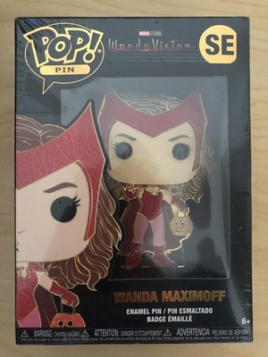 FUNKO MARVEL WANDA VISION MAXIMOFF SCARLET WITCH SPECIAL EDITION POP PIN BADGE