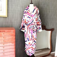 Beautiful item CHANEL Colorful Resort Coat Gown Dress Silk