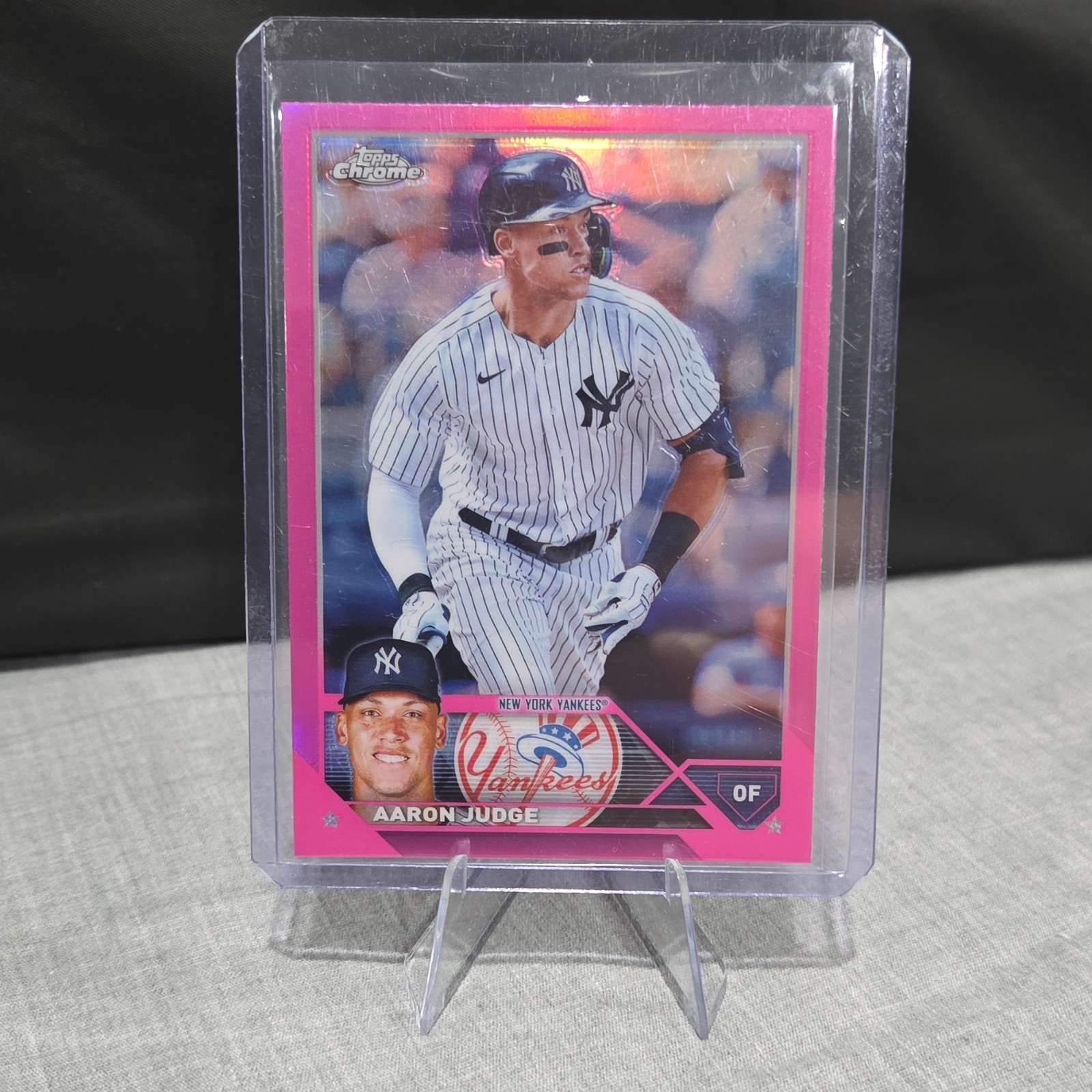 Topps 2023 Chrome Aaron Judge Pink Refractor #62 New York Yankees MLB