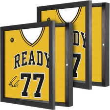 Dunkive 2 Pack 15'' X 15'' Black Imitation Wood Shadow Box Frame 98 UV