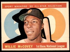 1960 Topps Willie McCovey All Star #554 EX-EXMINT