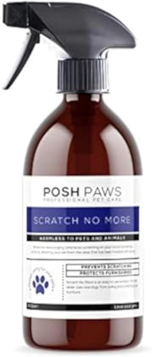 Posh Paws Scratch No More Cat Deterrent Spray, 500ml, clear