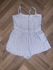 Hollister Stripe Playsuit Romper Size XL