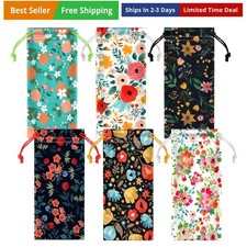 24 Pcs Sunglass Pouch Drawstring Microfiber Pouch Multicolor Soft Sunglasses ...