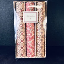 NOS 12 Vintage Drawer Shelf Liners 70’s 80’s Non adhesive Rose Roses Floral