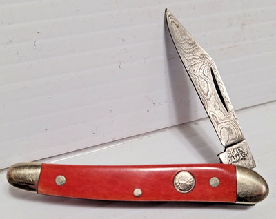 BOKER TREE BRAND DAMAST SOLINGEN GERMANY SINGLE BLADE POCKET KNIFE
