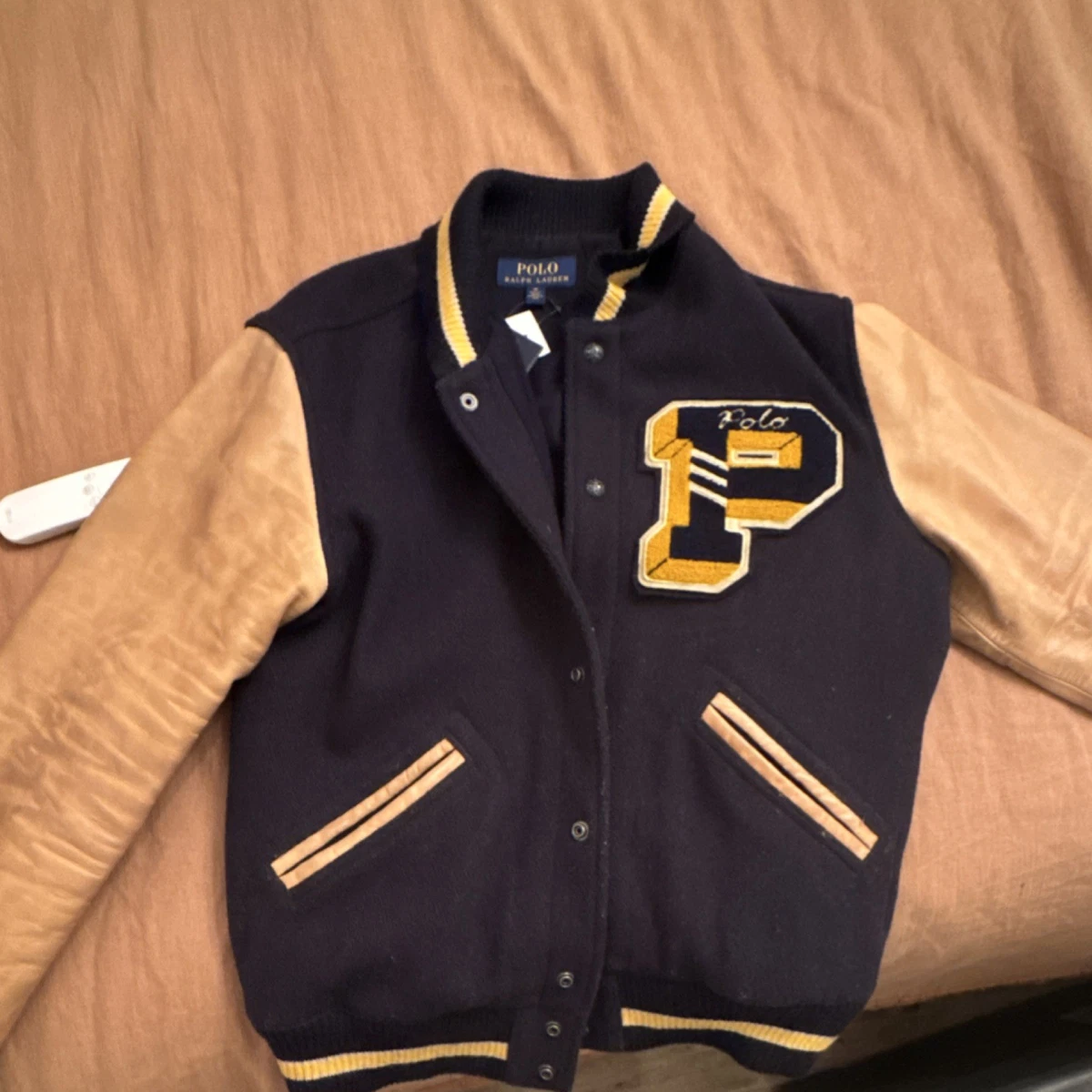 Polo Ralph Lauren Leather Outer Shell Blue Coats, Jackets & Vests