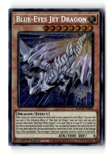 YuGiOh! TCG Blue-Eyes Jet Dragon: Near Mint Secret Rare 1st Edition - BACH-EN004