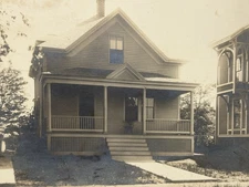 Antique Photo Early Architecture House Portland Maine Eh Grant 1900s