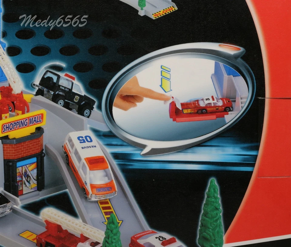 Action City Fire Station Play Set With 3 Die-Cast Vehicles - Image 3 of 3