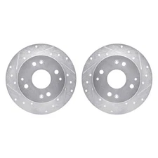 For Acura Vigor 1992-1994 R1 Concepts Drilled & Slotted Rear Brake Rotor Set