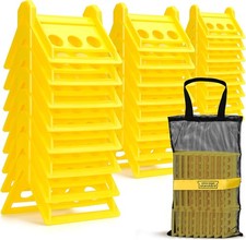 24 Pack Edge Corner Protector With Carrying Case for Flatbed Cargo Yellow