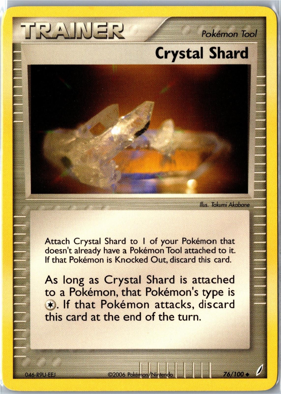 Pokemon Card - Crystal Shard 76/100 Crystal Guardians Uncommon Lightly Played