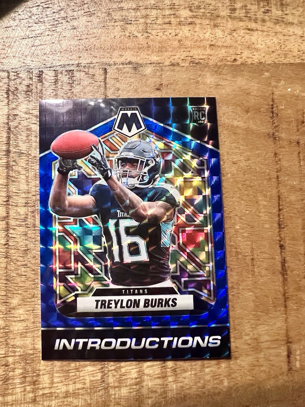 2022 Panini Mosaic - Introductions Treylon Burks #I-9 Blue Mosaic Prizm /99 (RC)