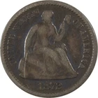 1872 Seated Liberty Silver Half Dime VG Very Good 5c Coin SKU:I24064