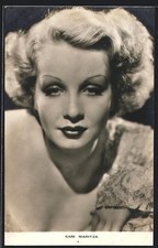 Actress Sari Maritza with seductive look, postcard 