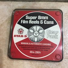 Super 8 mm 60m-200ft Plastic Film Reel in Excellent Condition w/Film Case
