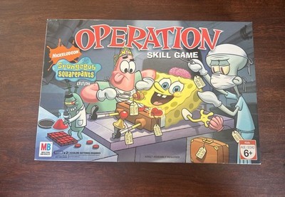 2007 SpongeBob Squarepants Edition OPERATION Skill Game by MB Milton Bradley