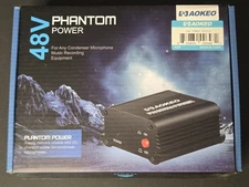 Aokeo 1-Channel 48V Phantom Power Supply
