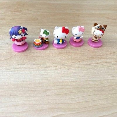 Hello Kitty Choco Egg 5 Piece Set Collectible Figures Rare Authentic
