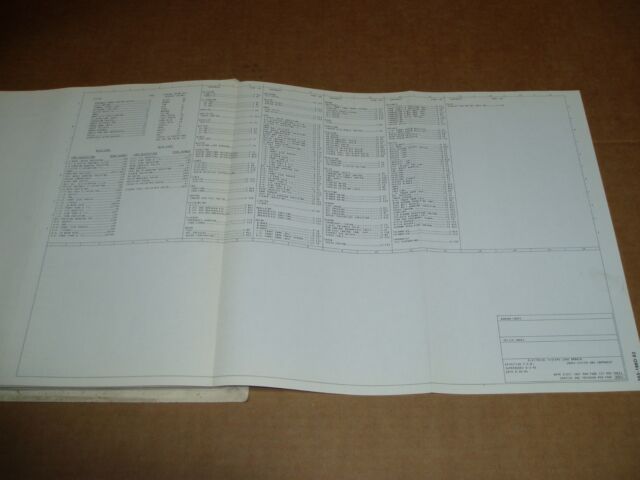 1982 Ford Bronco Wiring Diagram Schematic Sheet Service