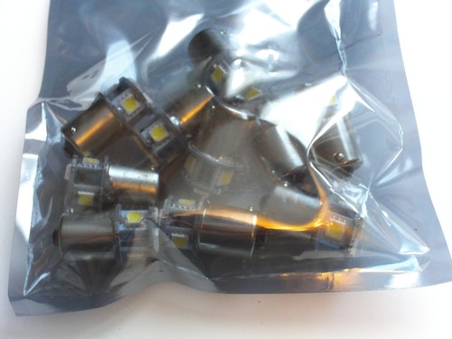 10 Xenon White 1156 BA15S LED bulbs RV Camper 1003 1073 1093 1129 1141 1159 1259 - Picture 5 of 8