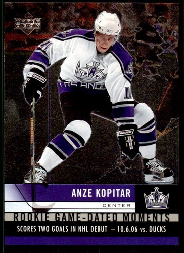 2006-07 Upper Deck #RGD12 Anze Kopitar Rookie Game Dated Moments