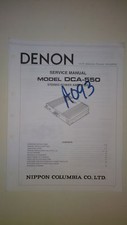 Denon dca-550 service manual original repair book stereo car radio amp