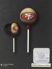 NFL San Francisco 49ers ihip Ear Buds Headphone- Hi Fi Sound