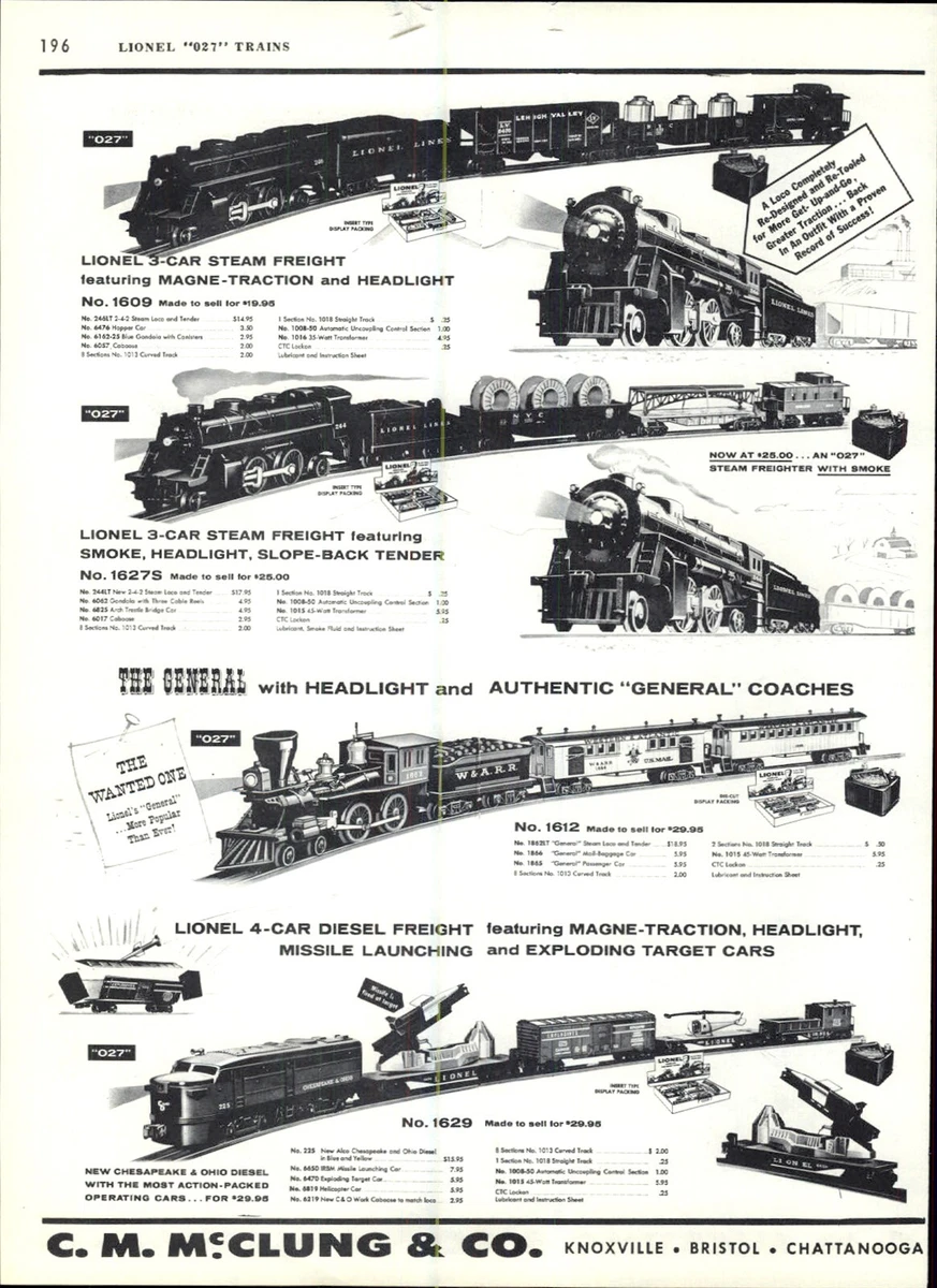 1960 lionel sales train set