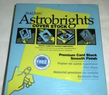 Wausau Astrobrights Cover Stock 65 lb 8 1/2 x 11 LUNAR BLUE