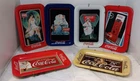 Set of (6) Vintage Coca-Cola Mini Tin Metal Trays