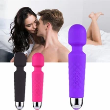 Mini Multi-Speed Magic Massager Wand Massage Powerful Full Body USB Rechargeable