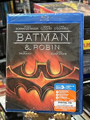 Batman & Robin (Blu-ray) Arnold Schwarzenegger, George Clooney, Uma Thurman NEW!