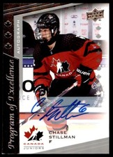 2021-22 UPPER DECK TEAM CANADA JUNIORS POE CHASE STILLMAN AUTO #116