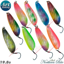 Art Fishing Northern Bite Shell 19.8 g, 63 mm Trout Spoon Assorted colors