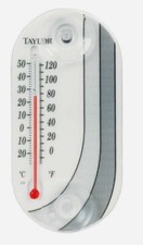 Taylor Stick-on Window Thermometer Tube Plastic Indooroutdoor 4763 Taylor Stick-on Window Thermometer Tube Plastic Indooroutdoor 4763