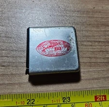 Vintage Simplex Time Systems Advertising Metal Measuring Tape