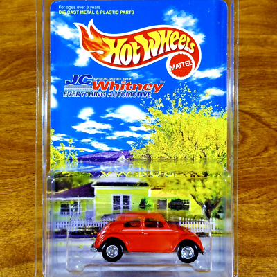 Hot Wheels JC Whitney Automotive VW Bug Pink Real Riders 1998
