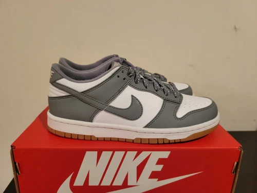 Nike Dunk Low GS Smoke Grey Gum Size 5.5Youth/7 Women's FV0374-100 BRAND NEW
