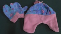 Baby Goose Purple Floral Girls 2pc Earflap Size O/s Mittens Pink Designer Chop on sale Baby Goose Purple Floral Girls 2pc Earflap Size O/s Mittens Pink Designer Chop on sale