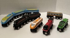 Circo Wooden Railroad Engines Train Cars Magnetic Lot