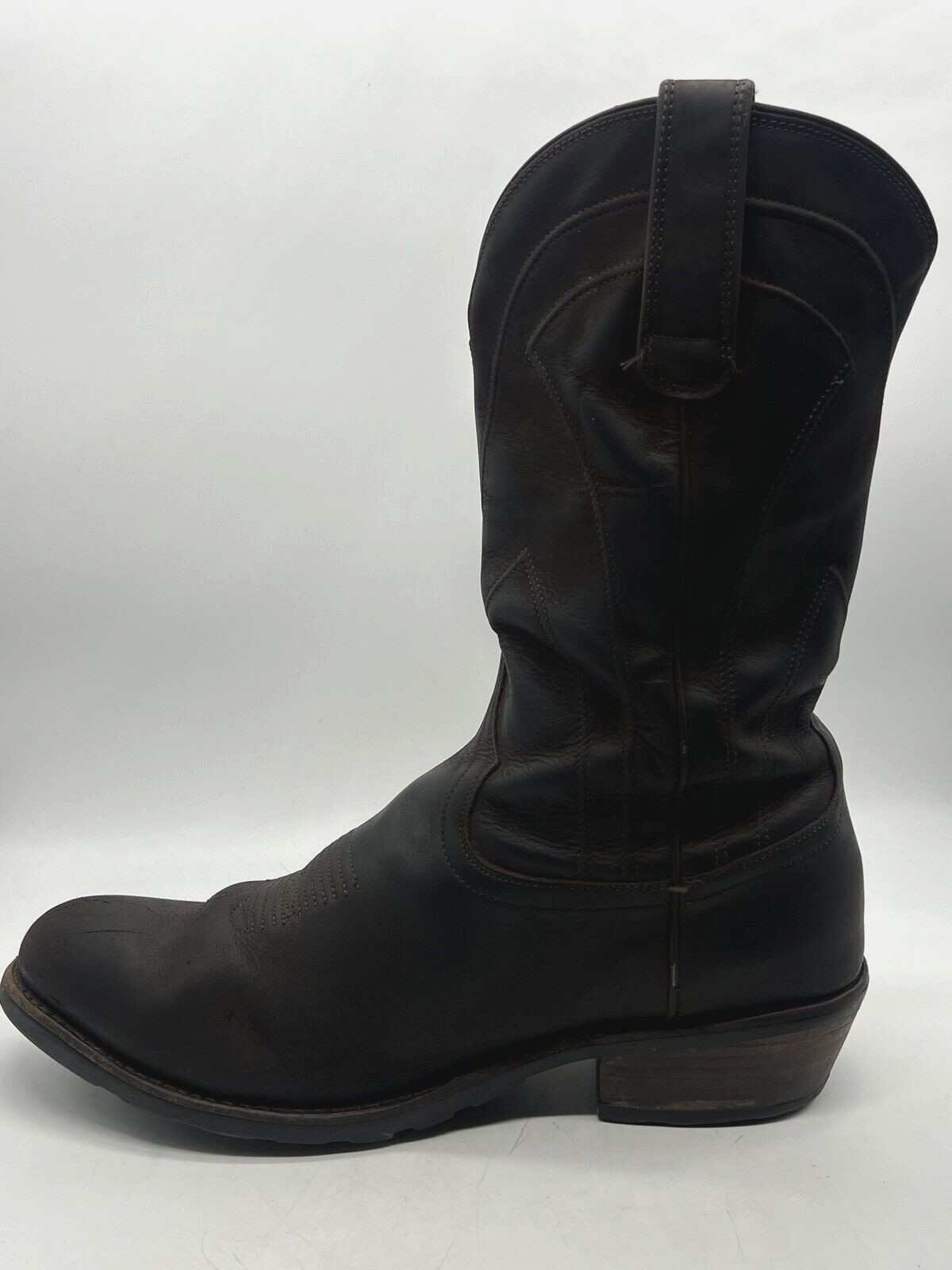 Pre-owned Tecovas THE BANDERA Ranch Cowboy Work Boots Mens Sz 15 D in DARK BROWN image 3